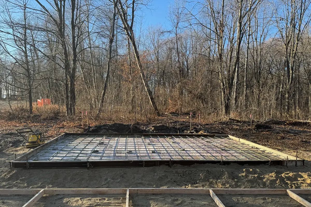 TBG Contracting home addition foundation rebar prep