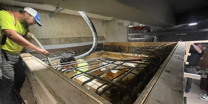 TBG Contracting mechanical rough-in progress